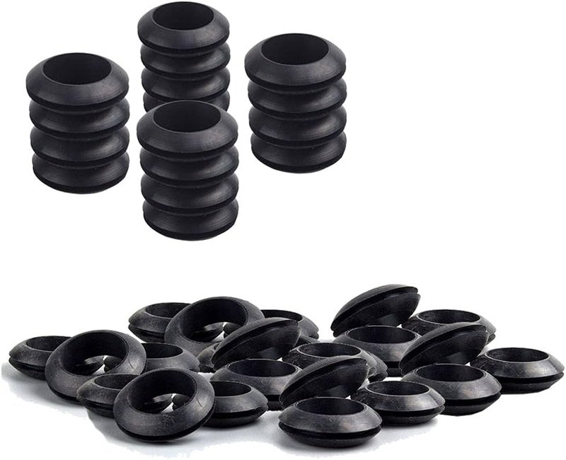 EASYEAH Store 1/2 Inch Rubber Grommet for Wiring, 5/16 in ID Firewall Grommet Automotive, Eyelet Ring Gasket Hole Grommets for Metal Electric Box, Wires Cables Hoses Cords Protection, 60 Pcs, 8x12 mm - Image 1